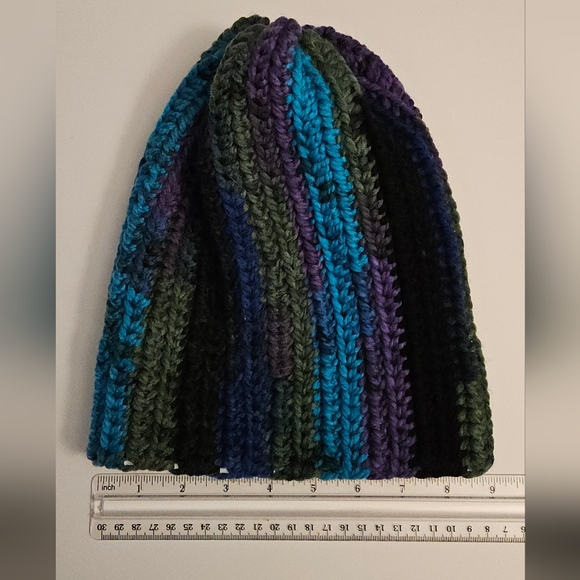Handmade Multicolor Crochet Beanie - Picture 4 of 5